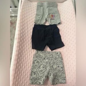 Three Toddler Biker shorts 2T